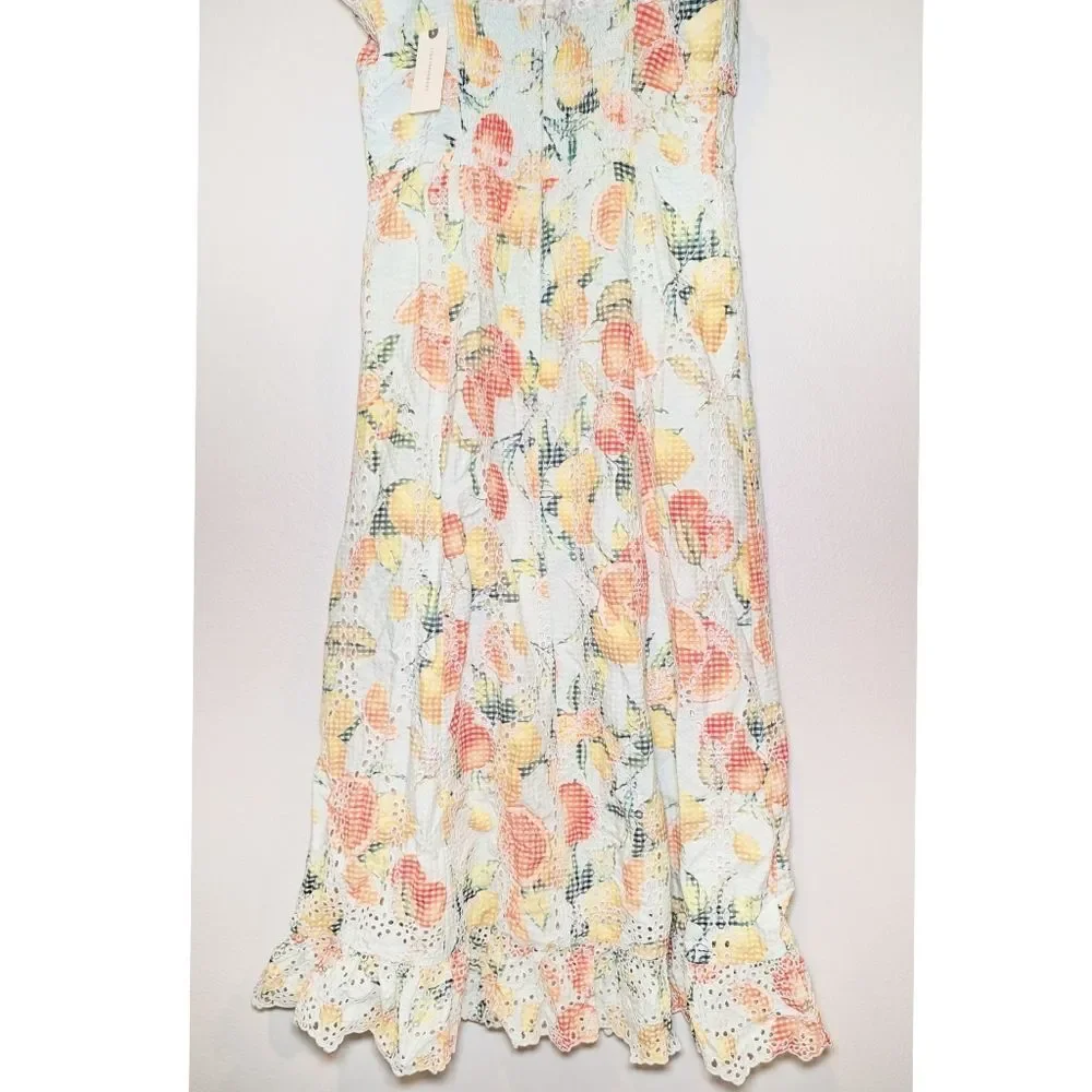 NWT By Anthropologie Ruffled Eyelet Dress - Picture 12 of 16